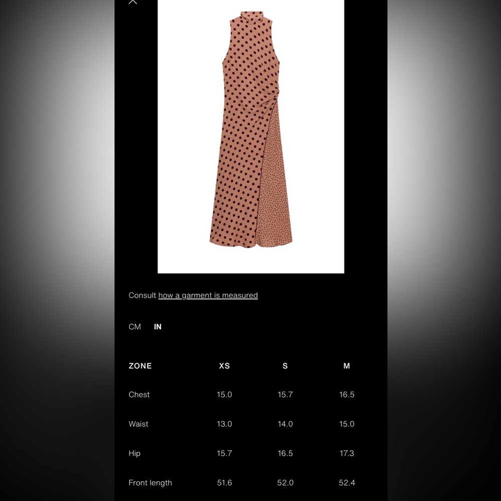 NWT ZARA TIED POLKA DOT MIDI DRESS - Picture 8 of 8